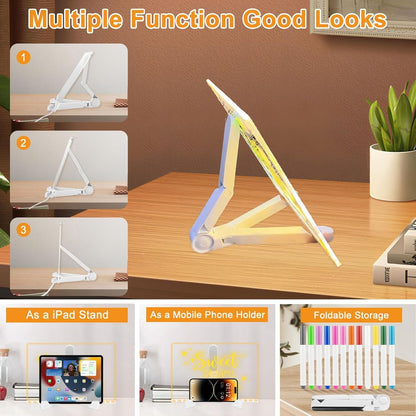 😍 ZOOPY Magic 3D Writing Board with Pen & Light ✨
