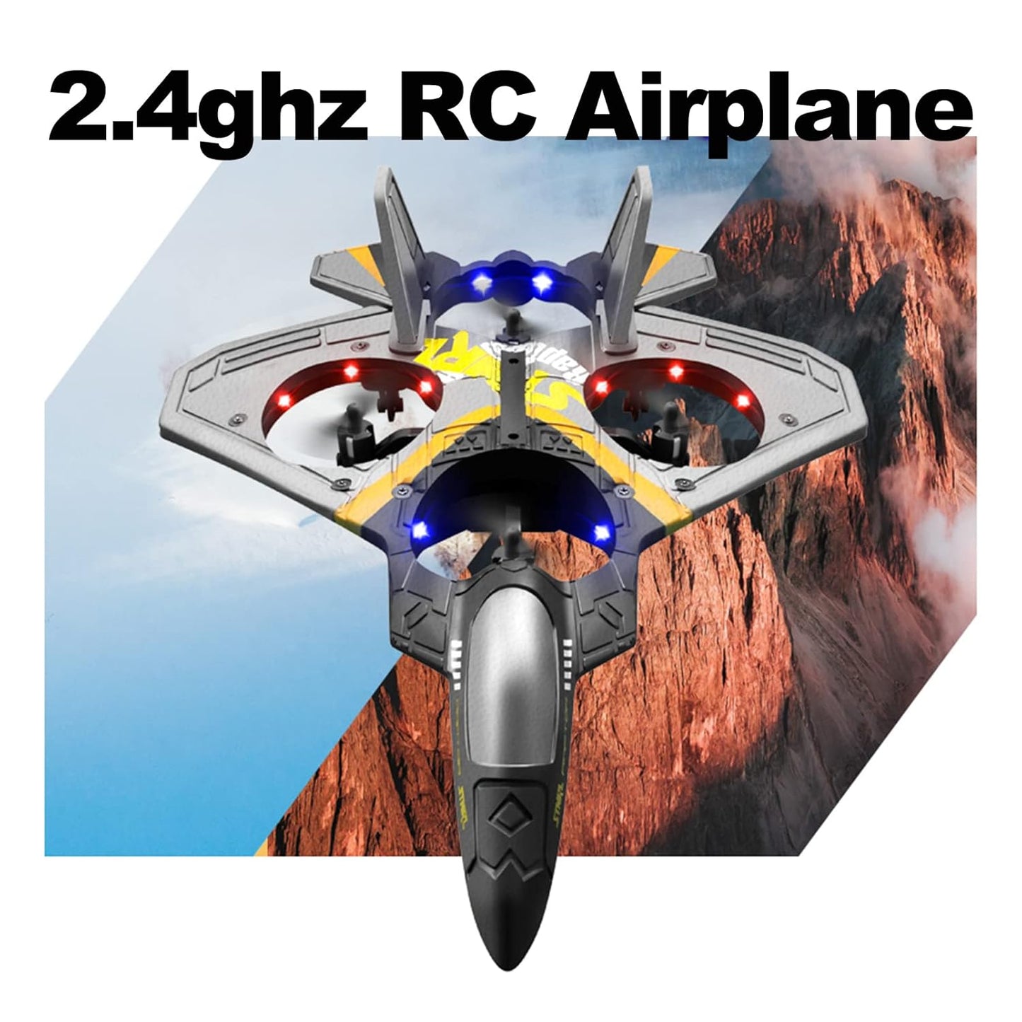 ZOOPY Remote Control 360 Flip Fighter Jet for Kids & Adults With Gravity Sensing, Stunt Roll
