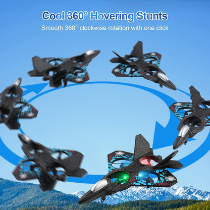 ZOOPY Remote Control 360 Flip Fighter Jet for Kids & Adults With Gravity Sensing, Stunt Roll
