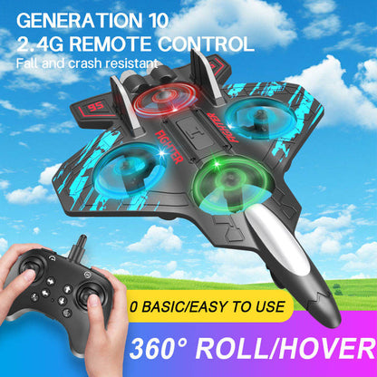 ZOOPY Remote Control 360 Flip Fighter Jet for Kids & Adults With Gravity Sensing, Stunt Roll